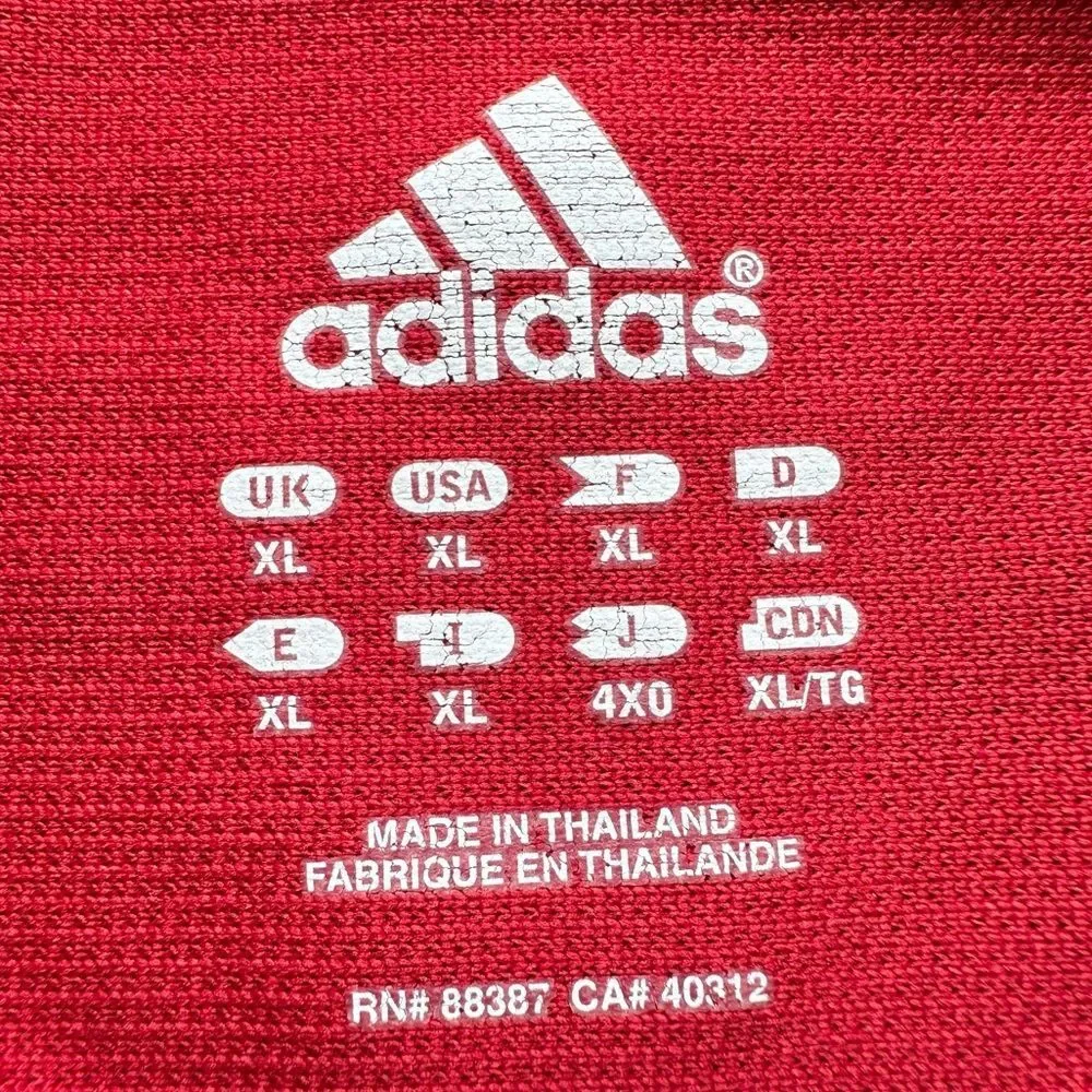 🔃Adidas Men’s Red Short Sleeve ClimaCool Athletic Shirt